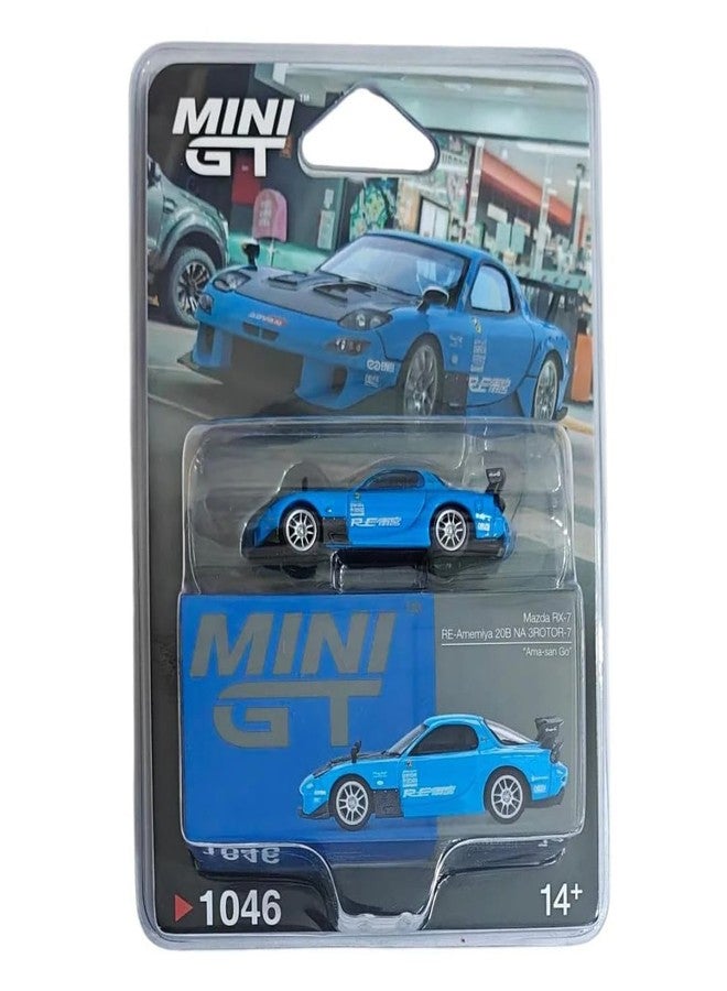 MINI GT MGT01046-BL 1/64 Mazda RX-7 RE Amemiya 20B NA 3ROTOR-7 Amemiya (Right Handle) Finished Product - Image 1